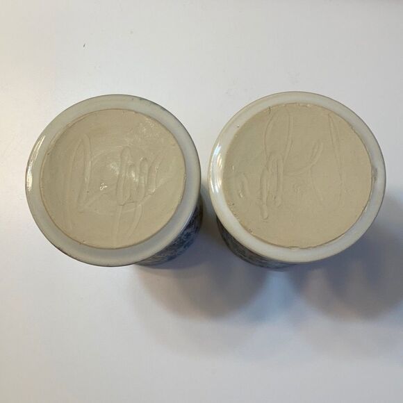 Vintage Artisan‎ Made Studio Pottery Speckled Pastel Pair of Goblets Drinkware - Picture 4 of 7